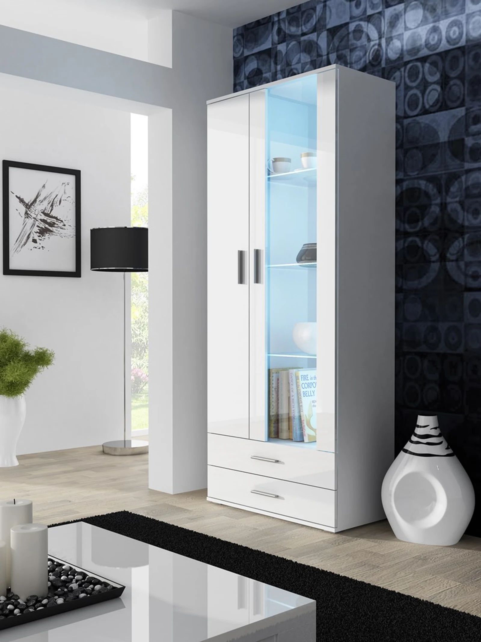 Witryna SOHO S6 2D2S biały/biały połysk — zdjęcie 1 z 5