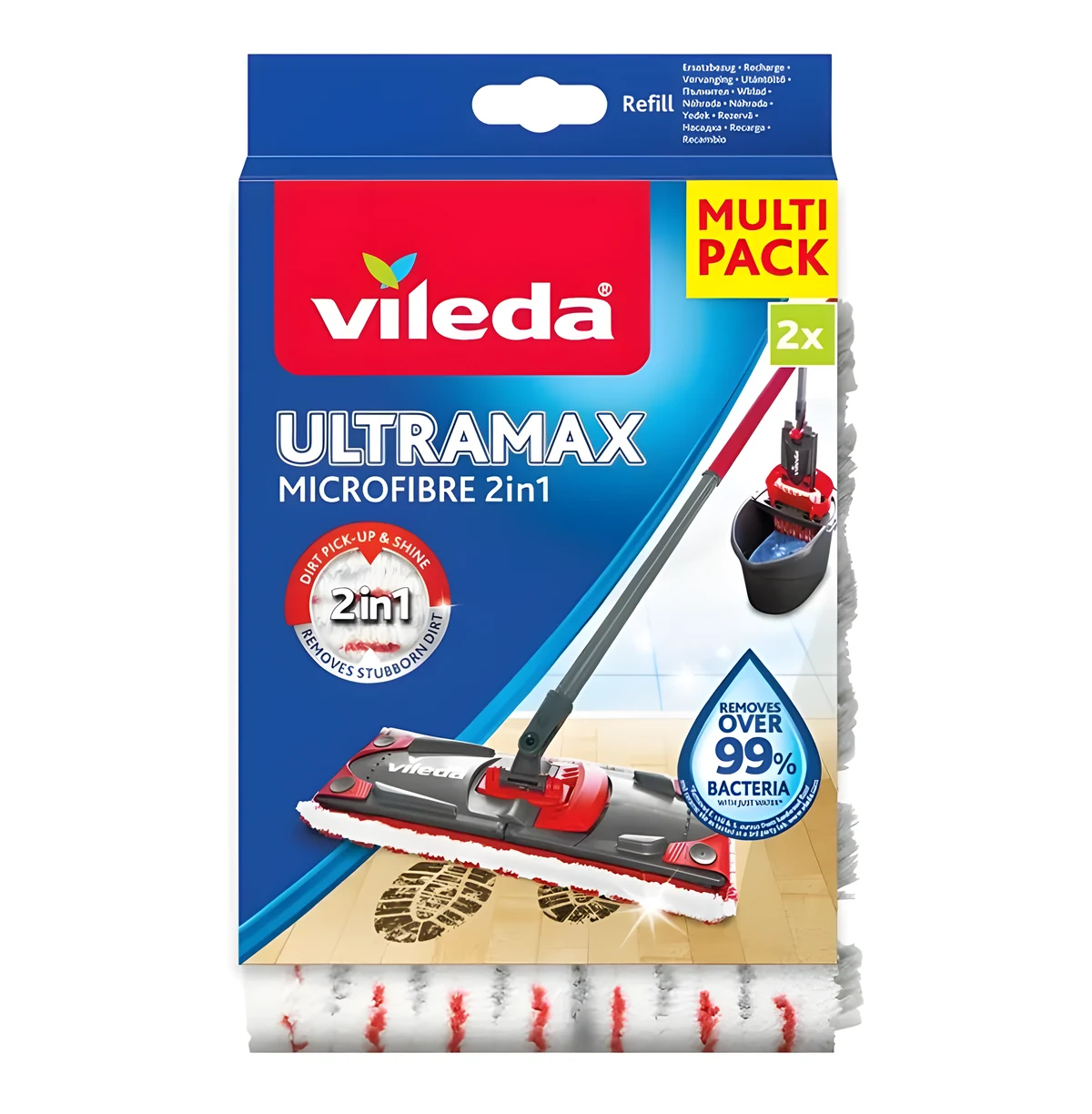 Zestaw wkładów do mopa Vileda Ultramax i Ultramat Turbo 2 sztuki