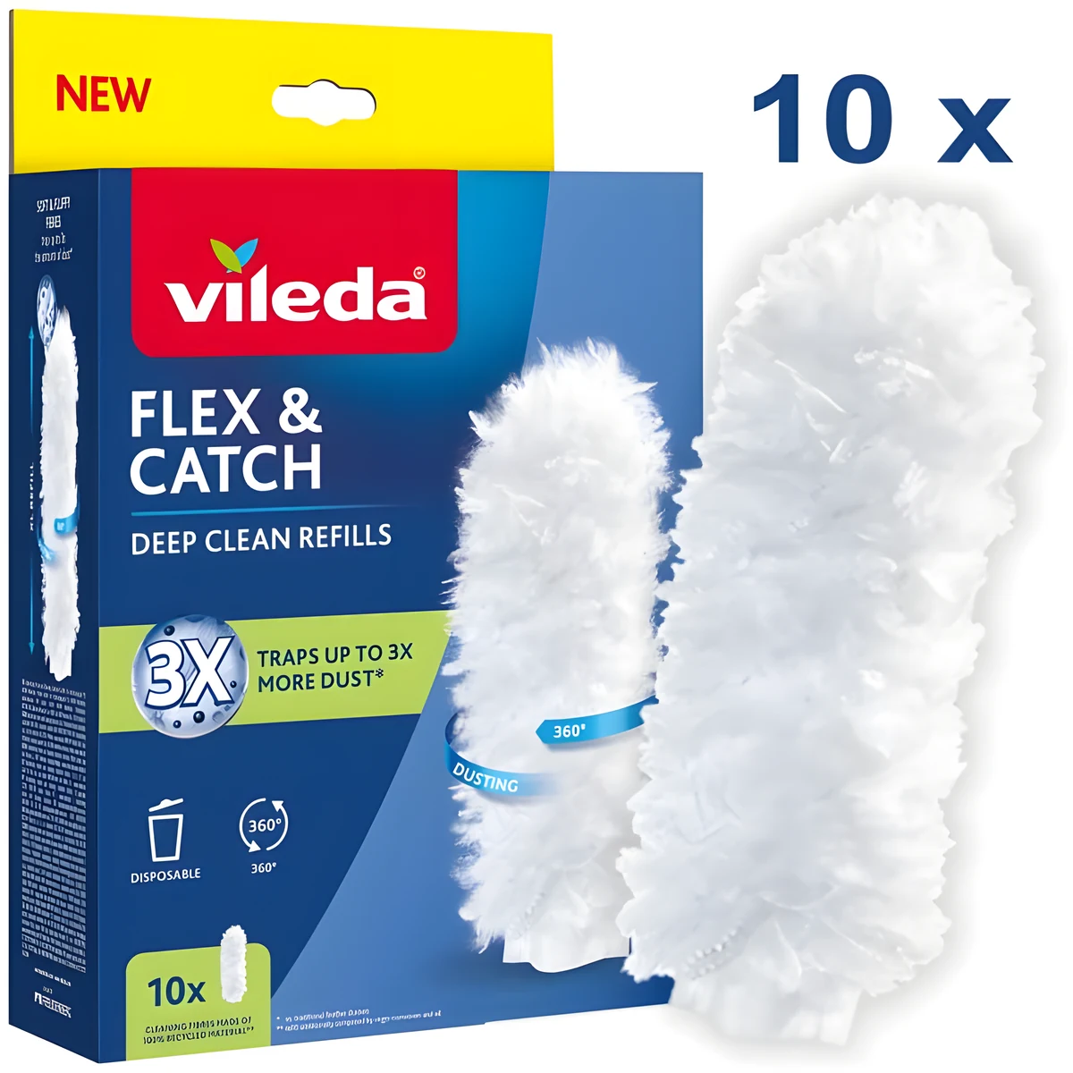 Wkłady do miotełki Vileda Flex&Catch 10 szt.