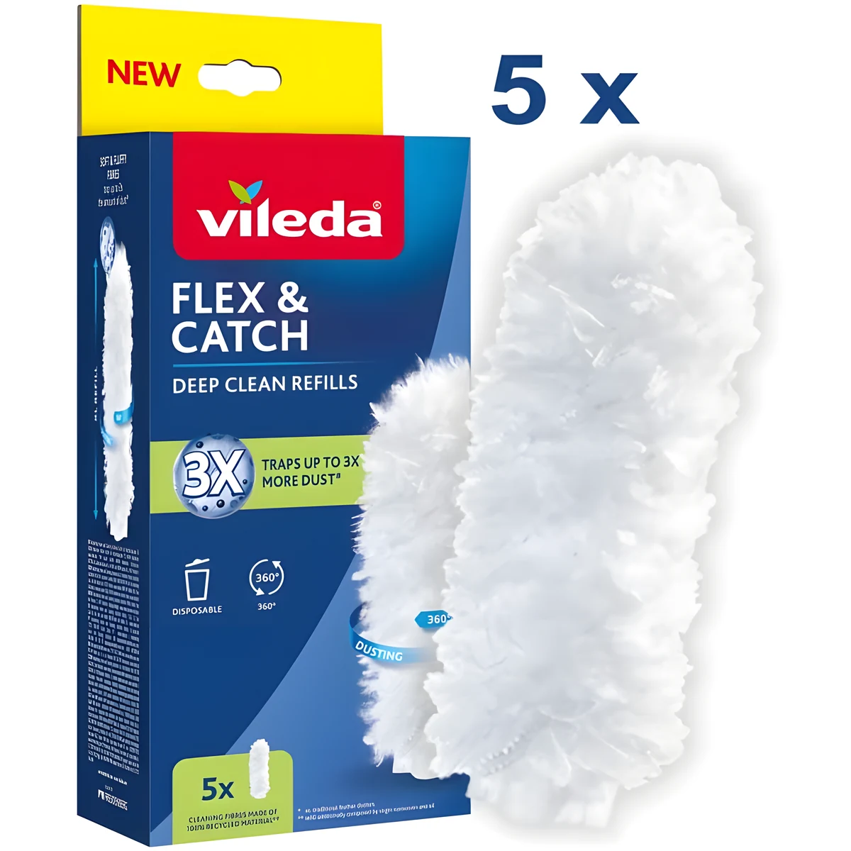 Wkłady do miotełki Vileda Flex&Catch 5 szt.