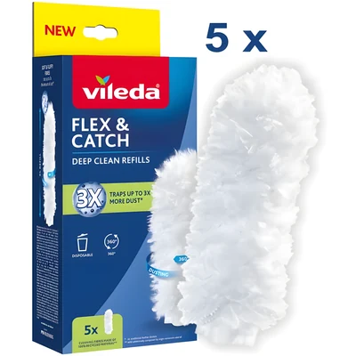 Wkłady do miotły Vileda Flex&Catch (5 sztuk)