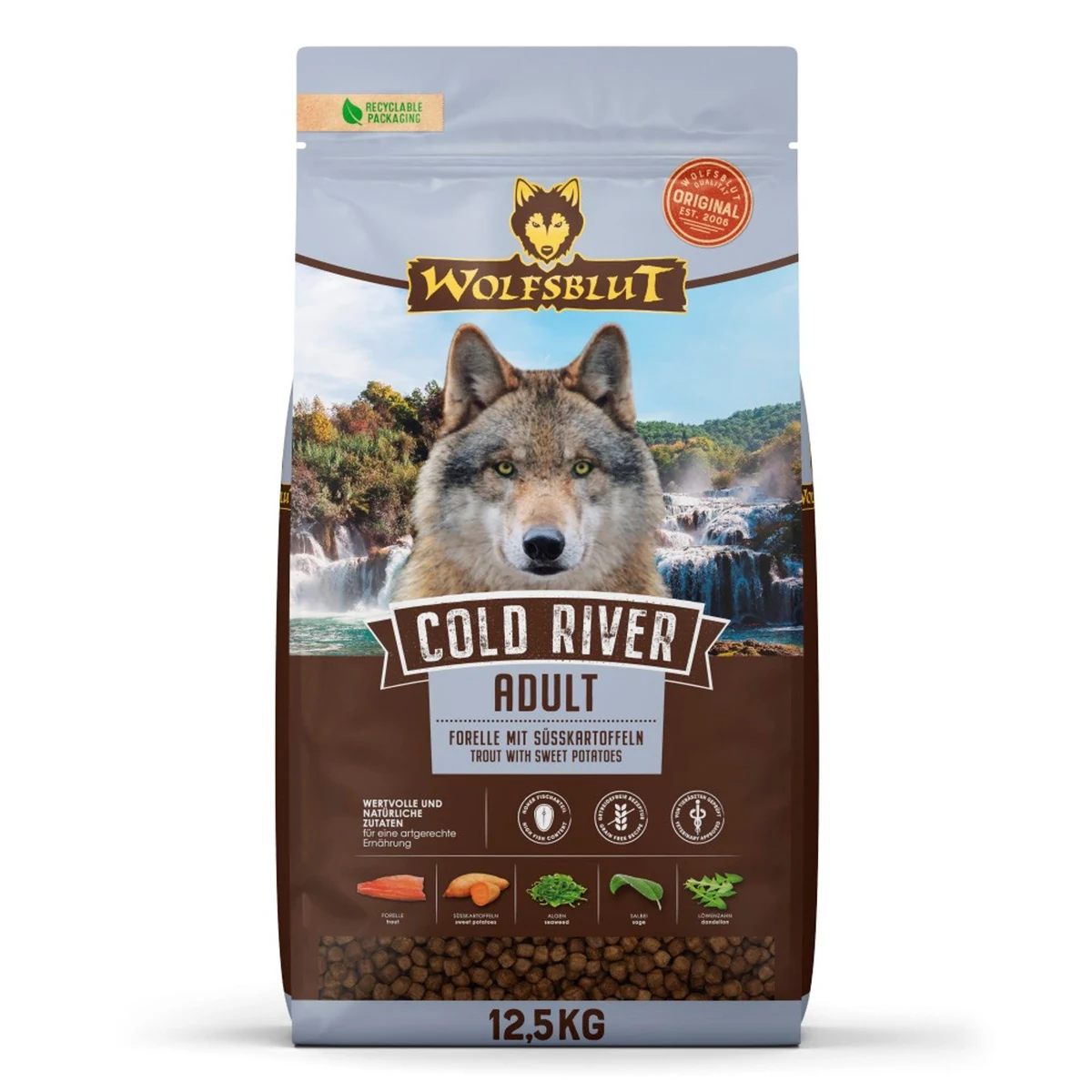 WOLFSBLUT Cold River 12,5kg dla dorosłych trutt