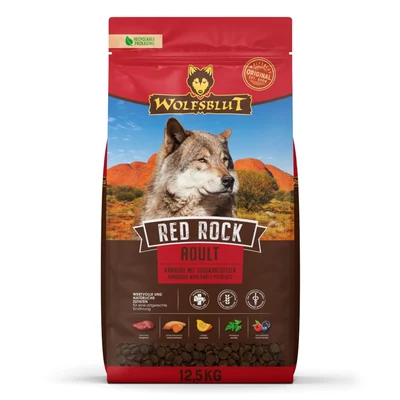 WOLFSBLUT Red Rock Adult 12,5kg - Karma sucha bez soi, glutenu i cukru