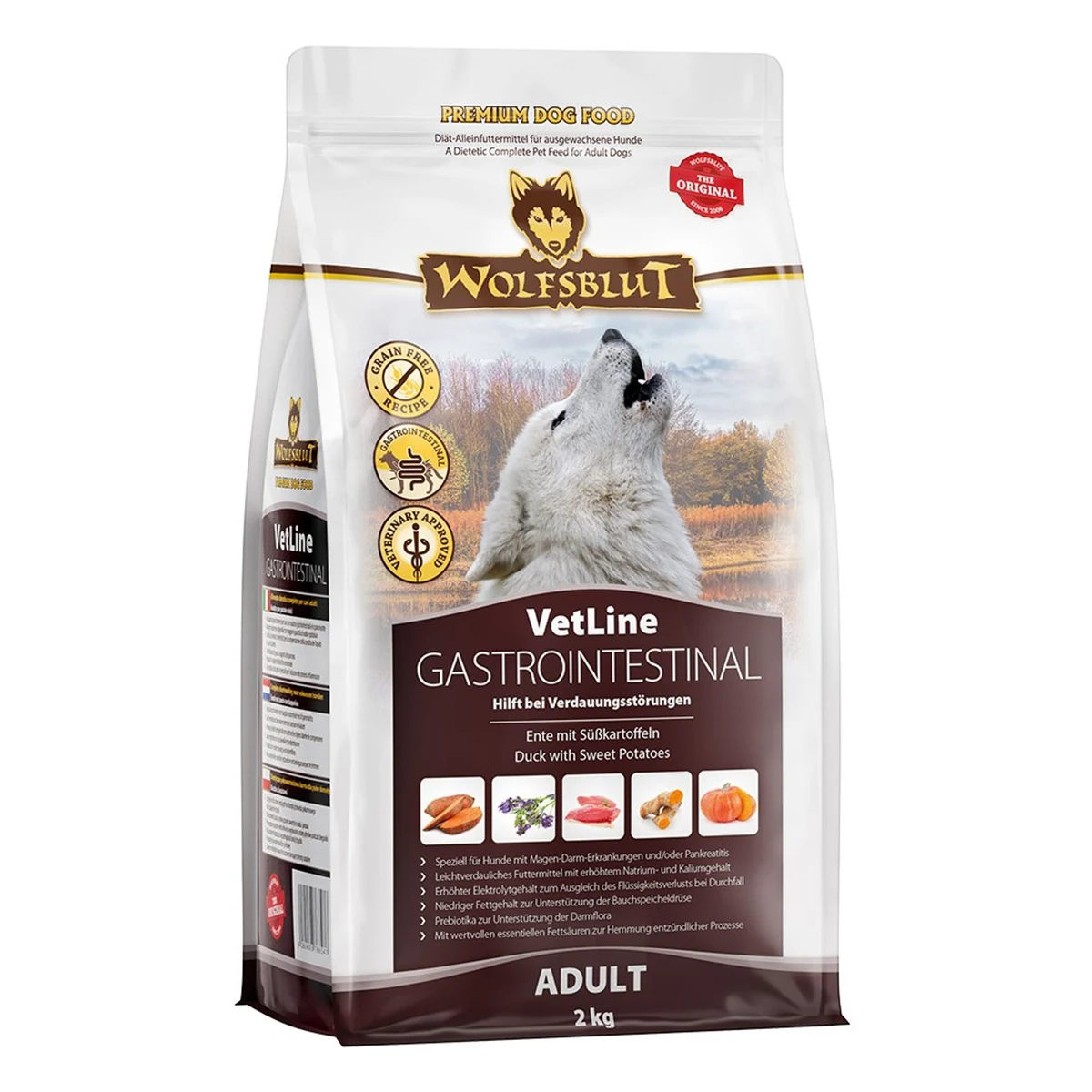 WOLFSBLUT Vetline Gastrointestinal 2kg dla psa