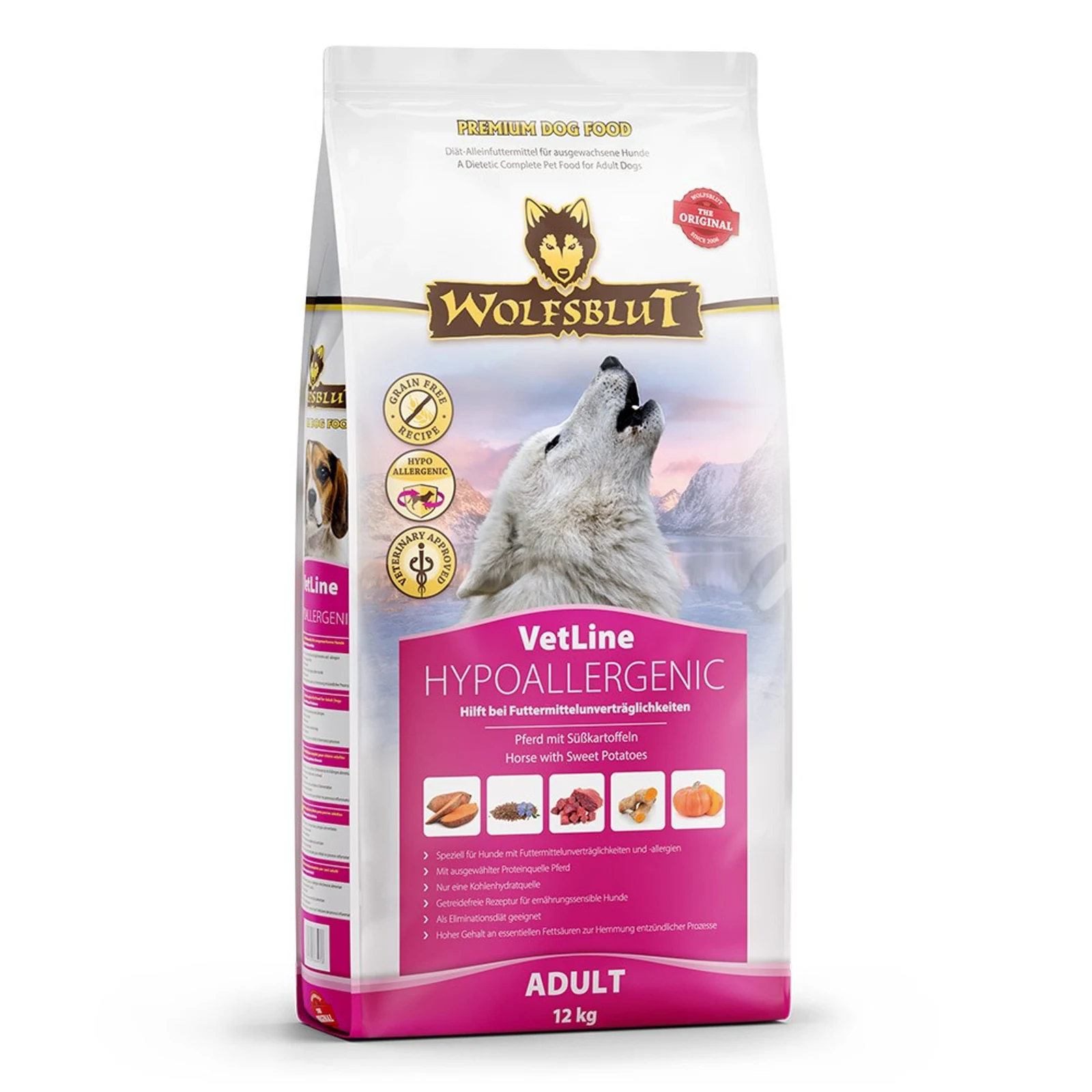 WOLFSBLUT VETLINE HYPOALLERGENIC 12KG — zdjęcie 1 z 3