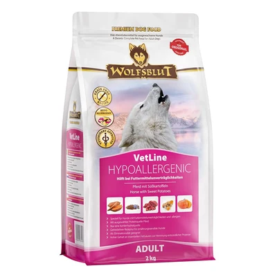 WOLFSBLUT Vetline Hypoallergenic 2kg - Hipoalergiczna Karma Sucha dla Psów