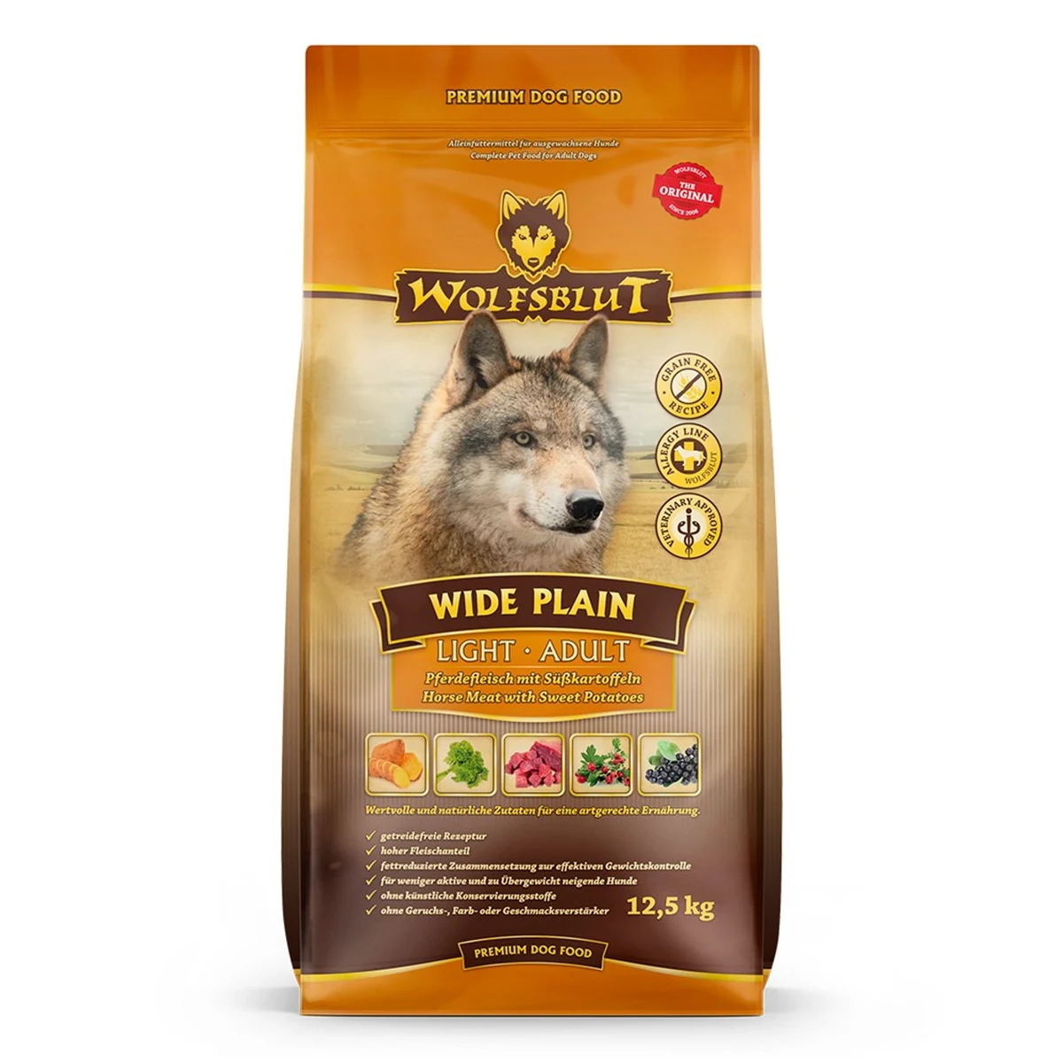 WOLFSBLUT Wide Plain Light 12,5kg - Karma Sucha