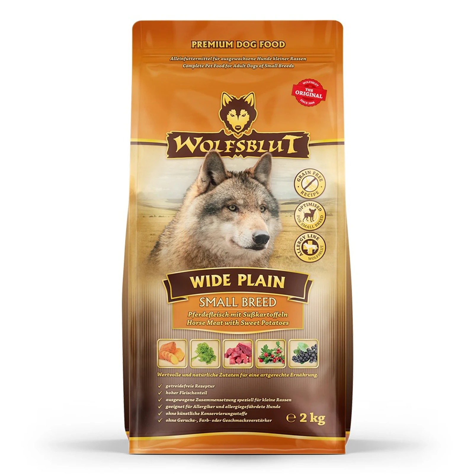 WOLFSBLUT Wide Plain Small 2kg - Sucha Karma — zdjęcie 1 z 2
