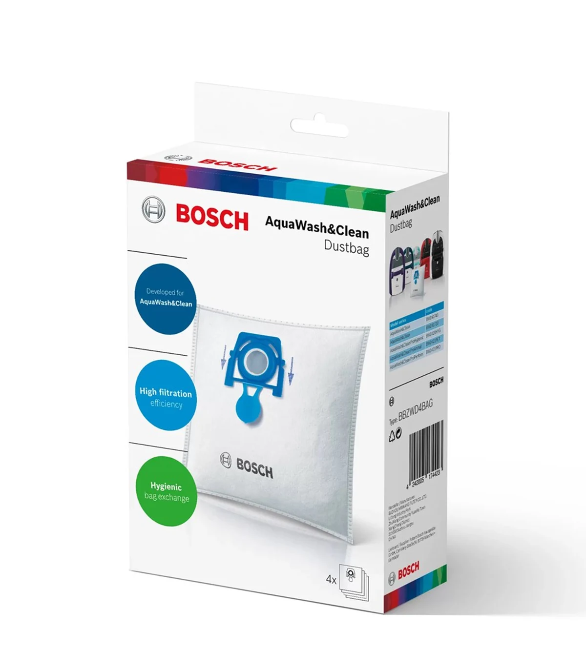 Worki BOSCH BBZ WD4BAG do odkurzaczy cylindrycznych