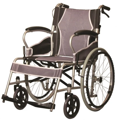 Wózek inwalidzki AT52301 - stalowy, lekki