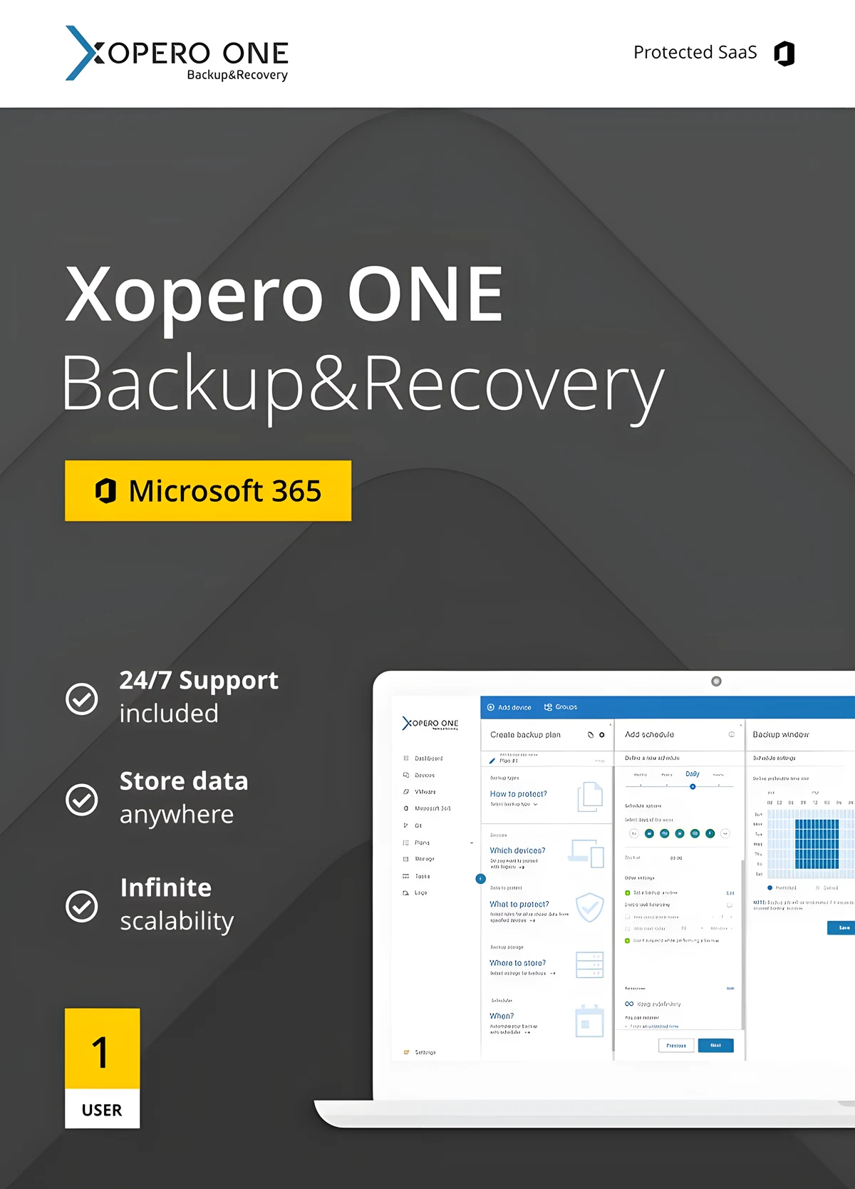 Xopero ONE 1x Microsoft365 + Wsparcie - 1 rok