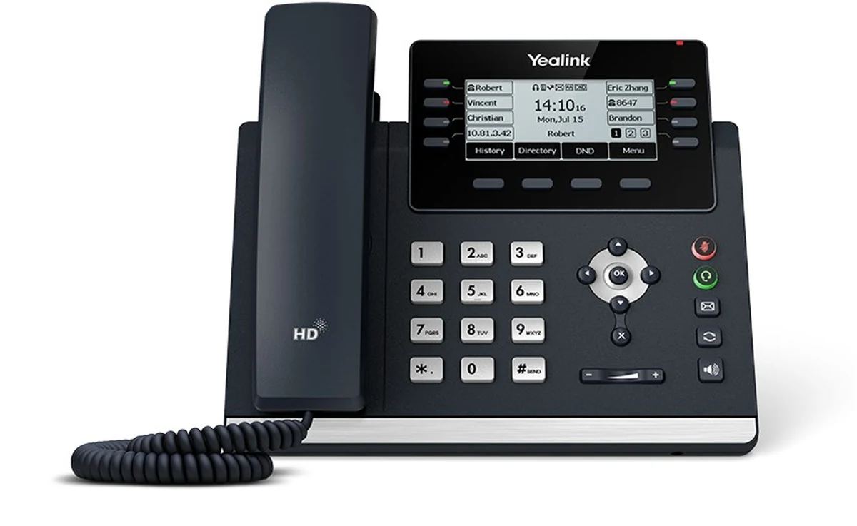 Yealink SIP-T43U Telefon Szary Biurko \u0026 \u00c5ciań