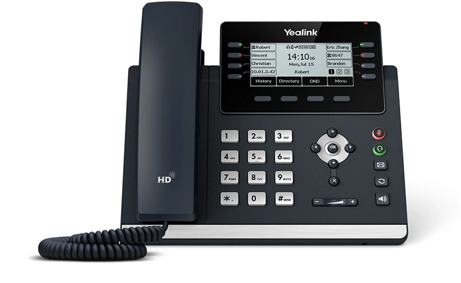 Yealink SIP-T43U Telefon Szary Biurko \u0026 \u00c5ciań