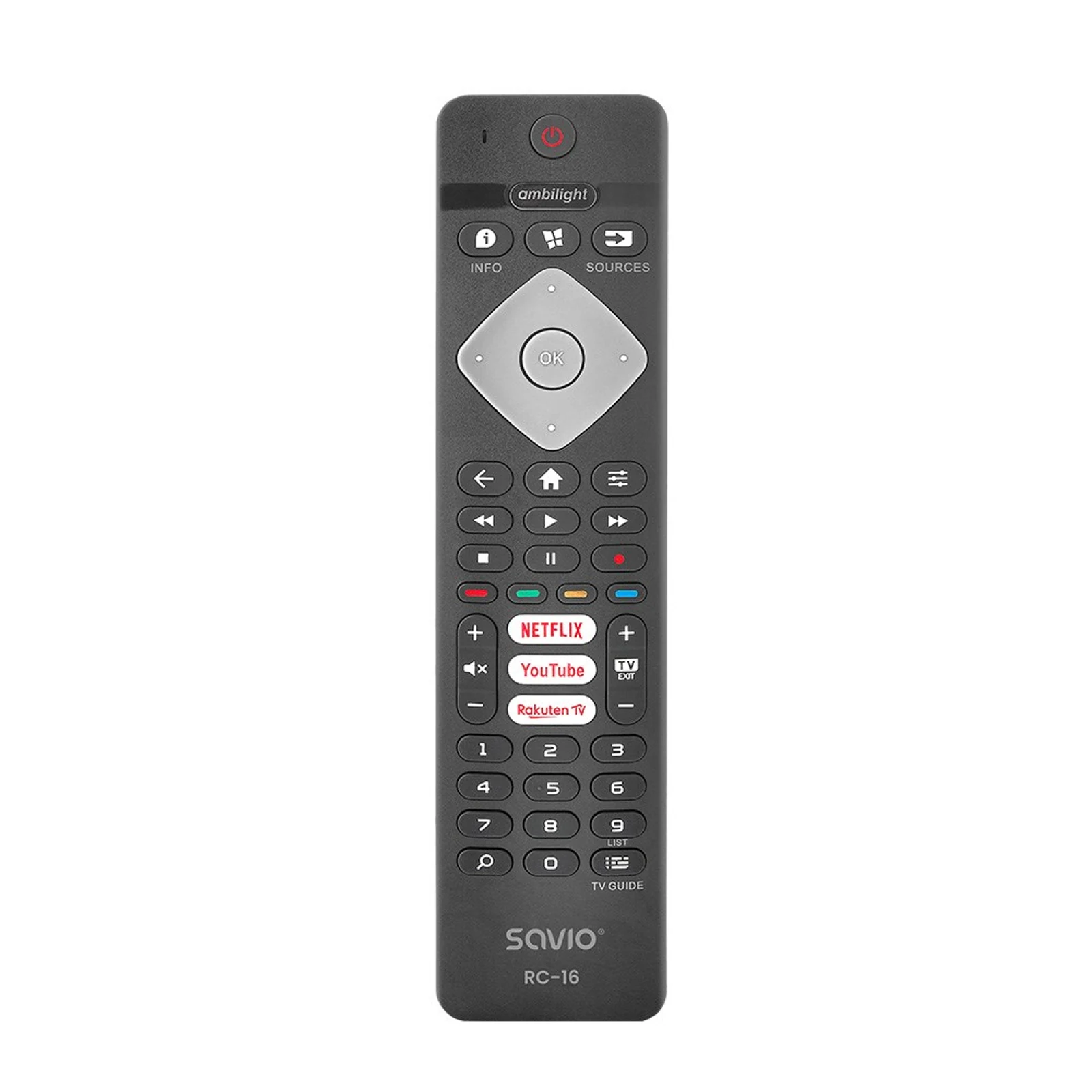 Zamiennik Pilota SAVIO dla TV Philips Smart TV RC-16 — zdjęcie 1 z 4