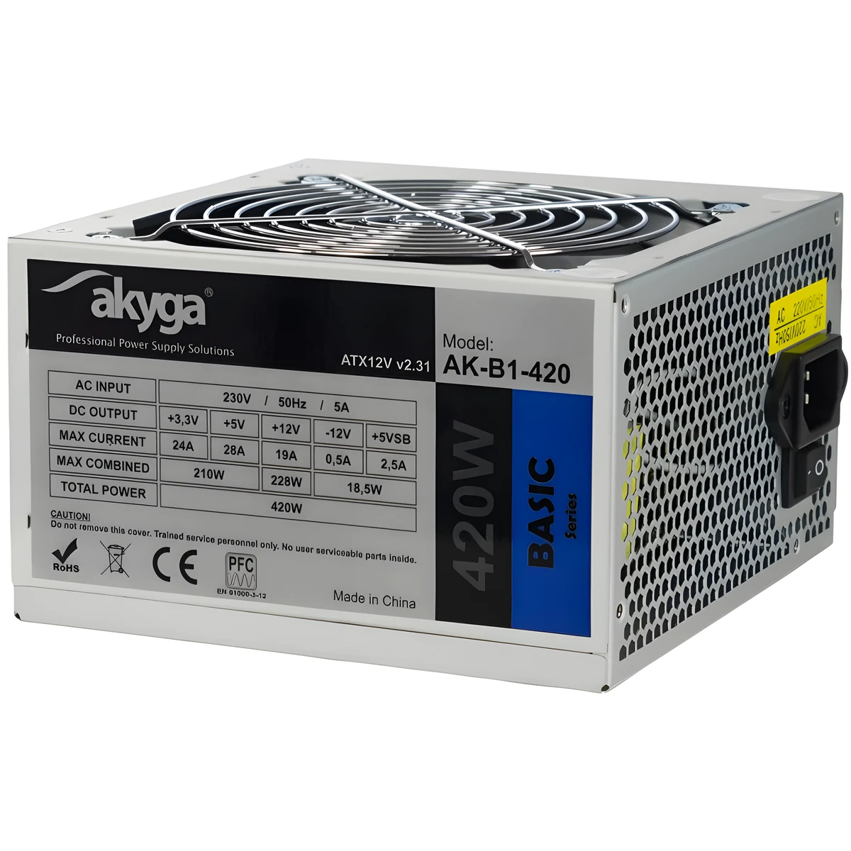 Zasilacz Akyga AK-B1-420 420W Szary