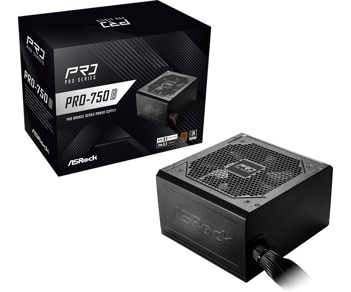 Zasilacz ASRock PRO-750B 750W 80 PLUS Bronze