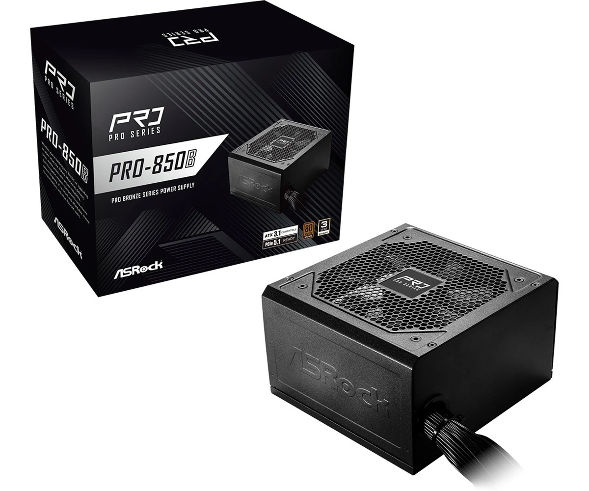 Zasilacz ASRock PRO-850B 850W 80 PLUS Bronze