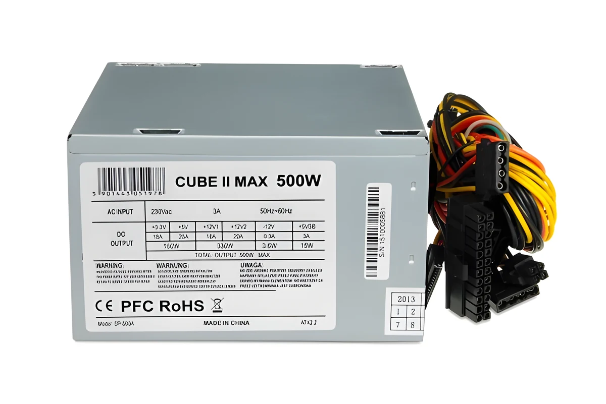 Zasilacz IBOX CUBE II 500W 12 CM FAN Srebrny