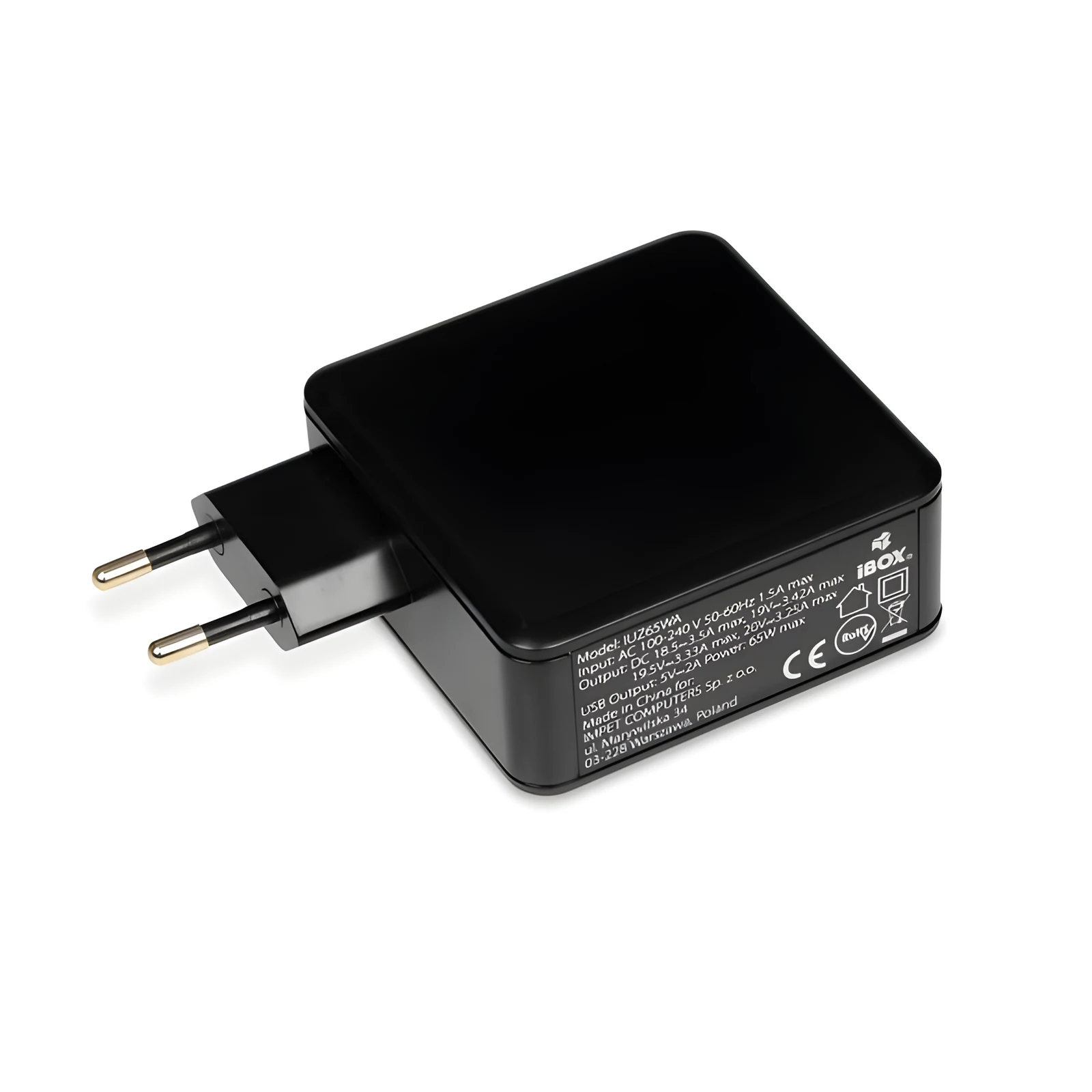 Zasilacz IBOX IUZ65WA (20,5V; 65W) do notebooka — zdjęcie 1 z 5