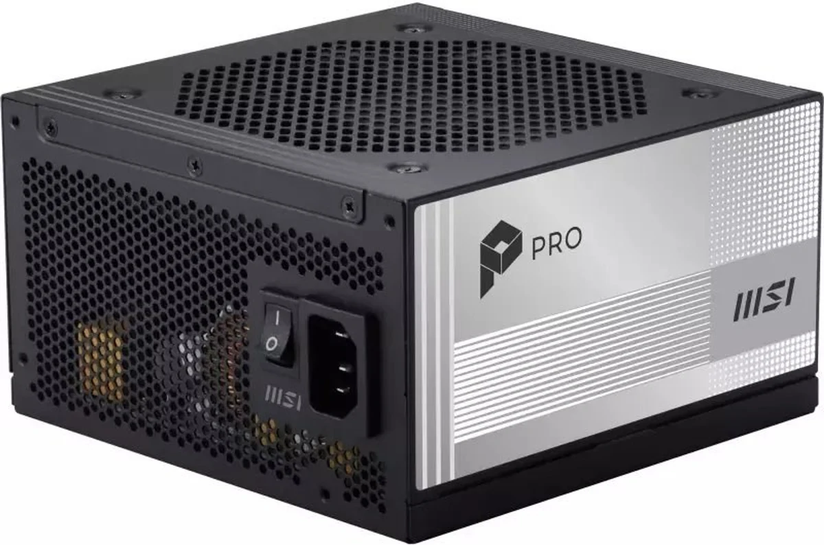 Zasilacz MSI PRO A850PL PCIE5 850W 120mm 80plus Platinum aPFC