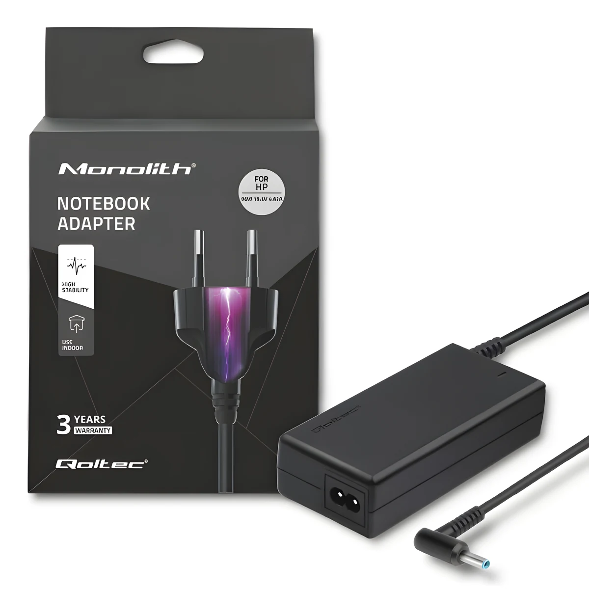 Zasilacz Qoltec 90W do notebooków HP Envy
