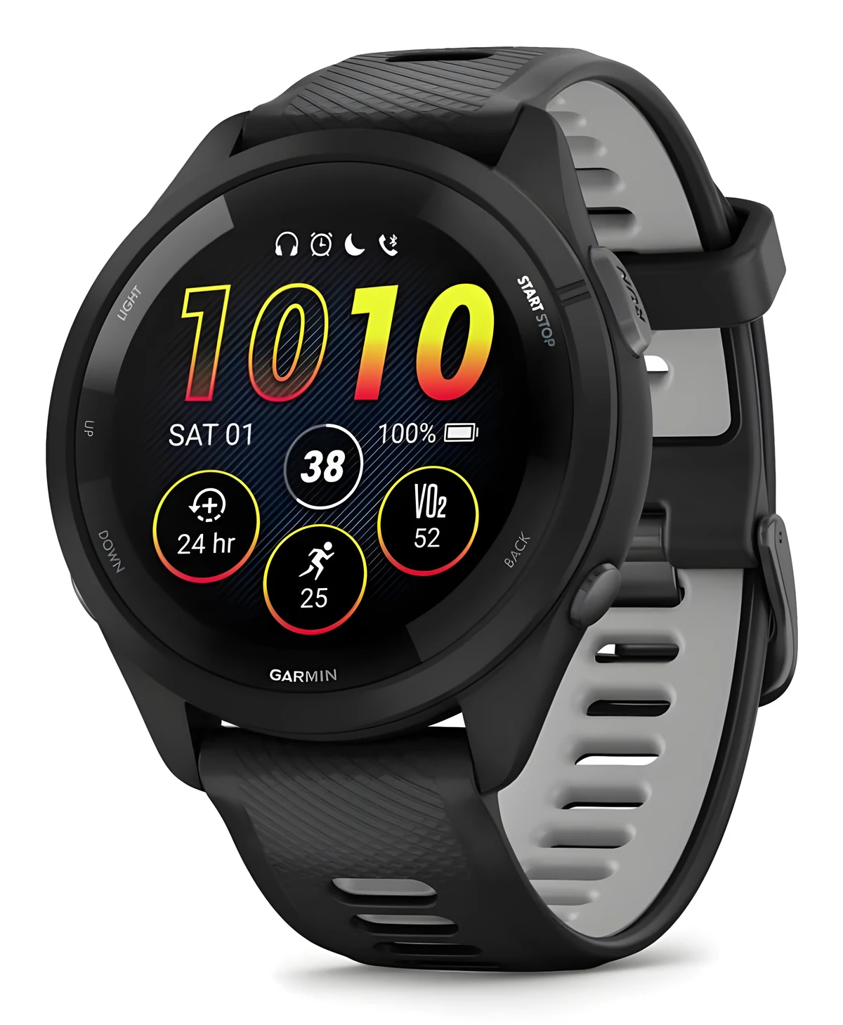 Zegarek sportowy Garmin Forerunner 265, 46mm, AMOLED, czarny