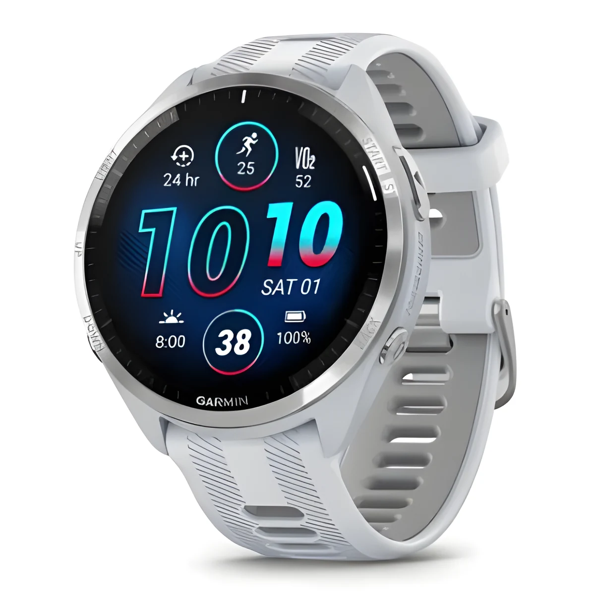 Zegarek Garmin Forerunner 965, 47mm AMOLED Mleczny Kwarc