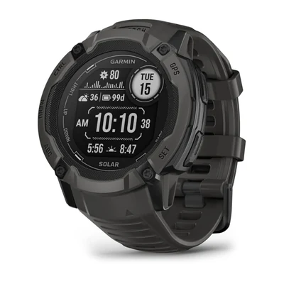 Zegarek sportowy Garmin Instinct 2X Solar, 50 mm, grafitowy