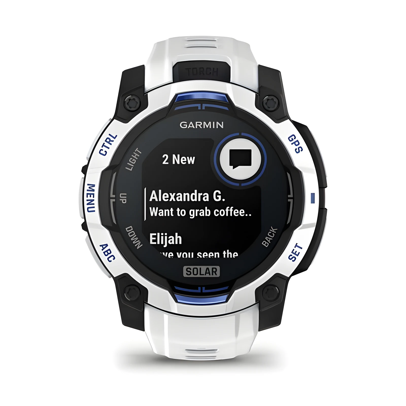 Zegarek Garmin Instinct 3 Solar, 45mm biały — zdjęcie 1 z 8