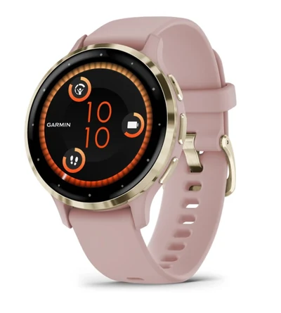 Zegarek sportowy Garmin Venu 3S, 41 mm, AMOLED, różowy