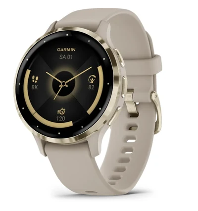 Zegarek sportowy Garmin Venu 3S, 41mm, AMOLED, French Grey