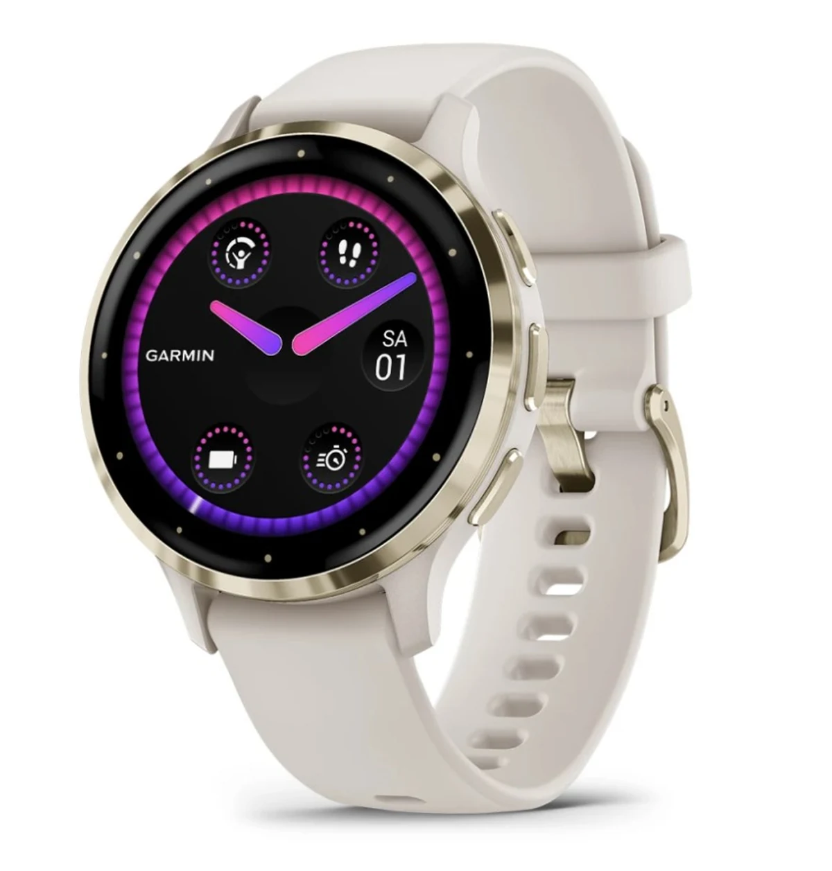 Zegarek Garmin Venu 3S, 41mm AMOLED Ivory