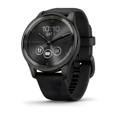 Zegarek sportowy Garmin Vivomove Trend, 40 mm, czarny, wyświetlacz LCD