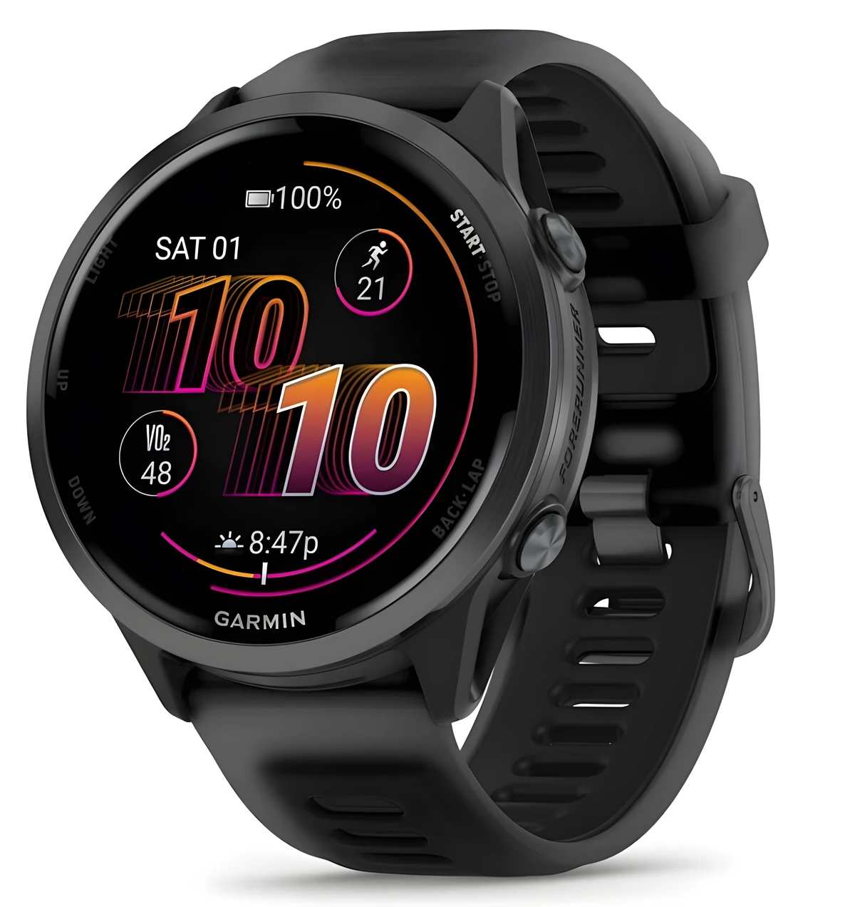 Zegarek sportowy Garmin Forerunner 570 47mm Black Slate Grey