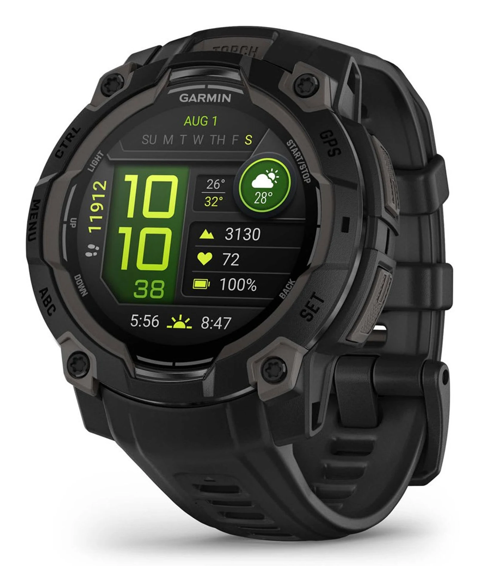 Zegarek sportowy Garmin Instinct 3 AMOLED 45mm Czarny — zdjęcie 1 z 8