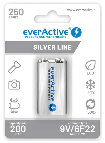 Zestaw akumulatorków everActive EVHRL22-250 250 mAh