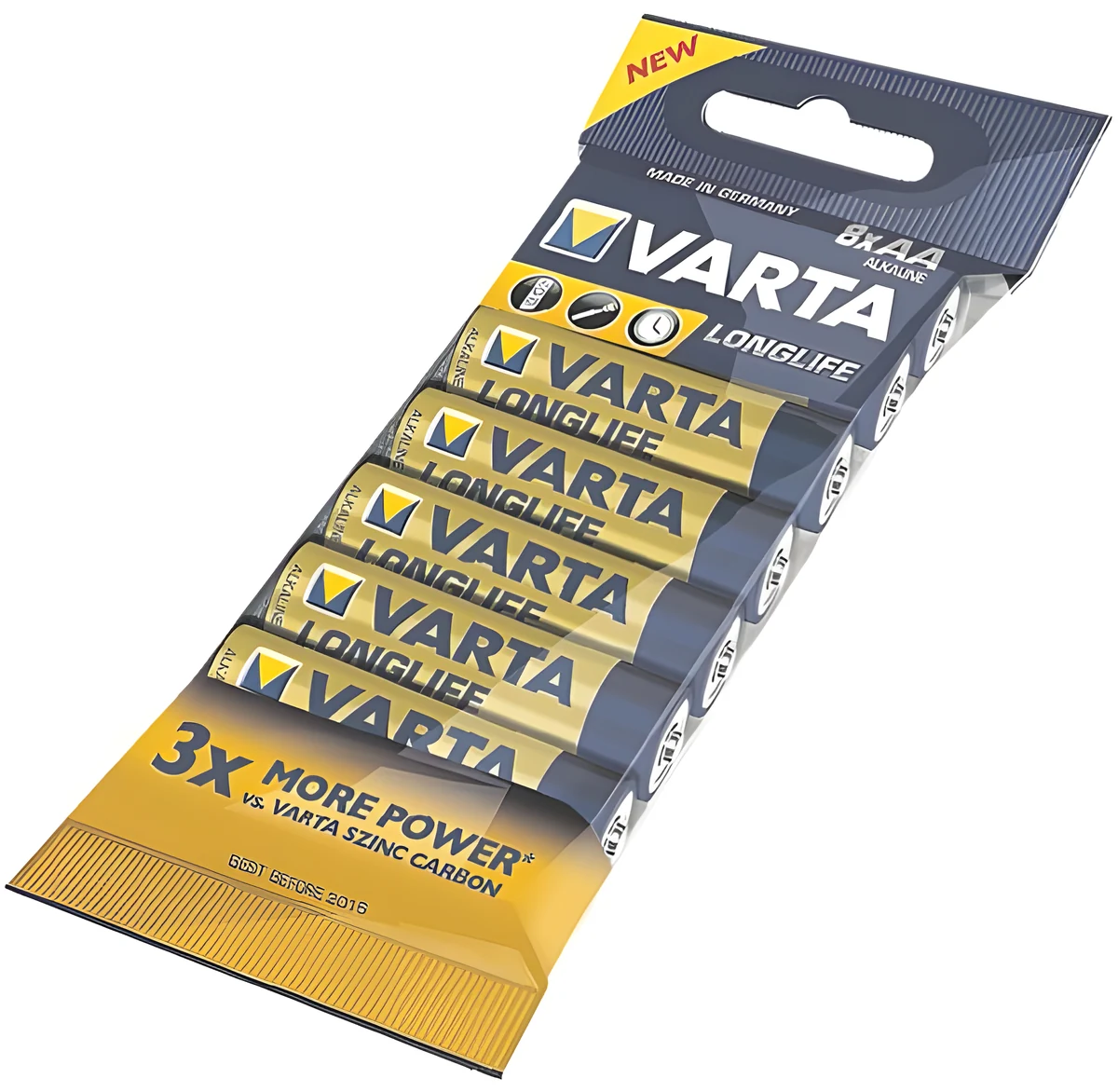 Zestaw baterii alkaliczne VARTA Longlife (x 8)