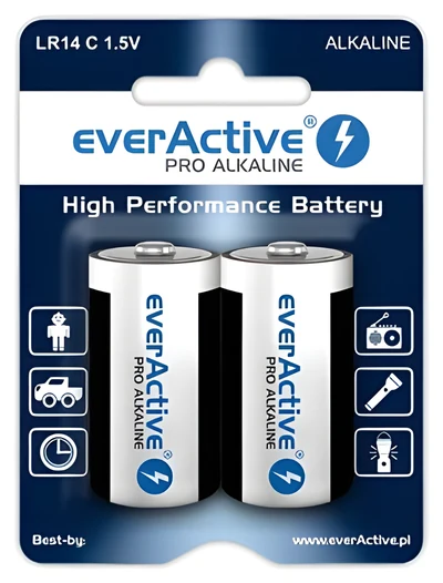 Zestaw baterii everActive EVLR14-PRO (x 2) C 8000 mAh
