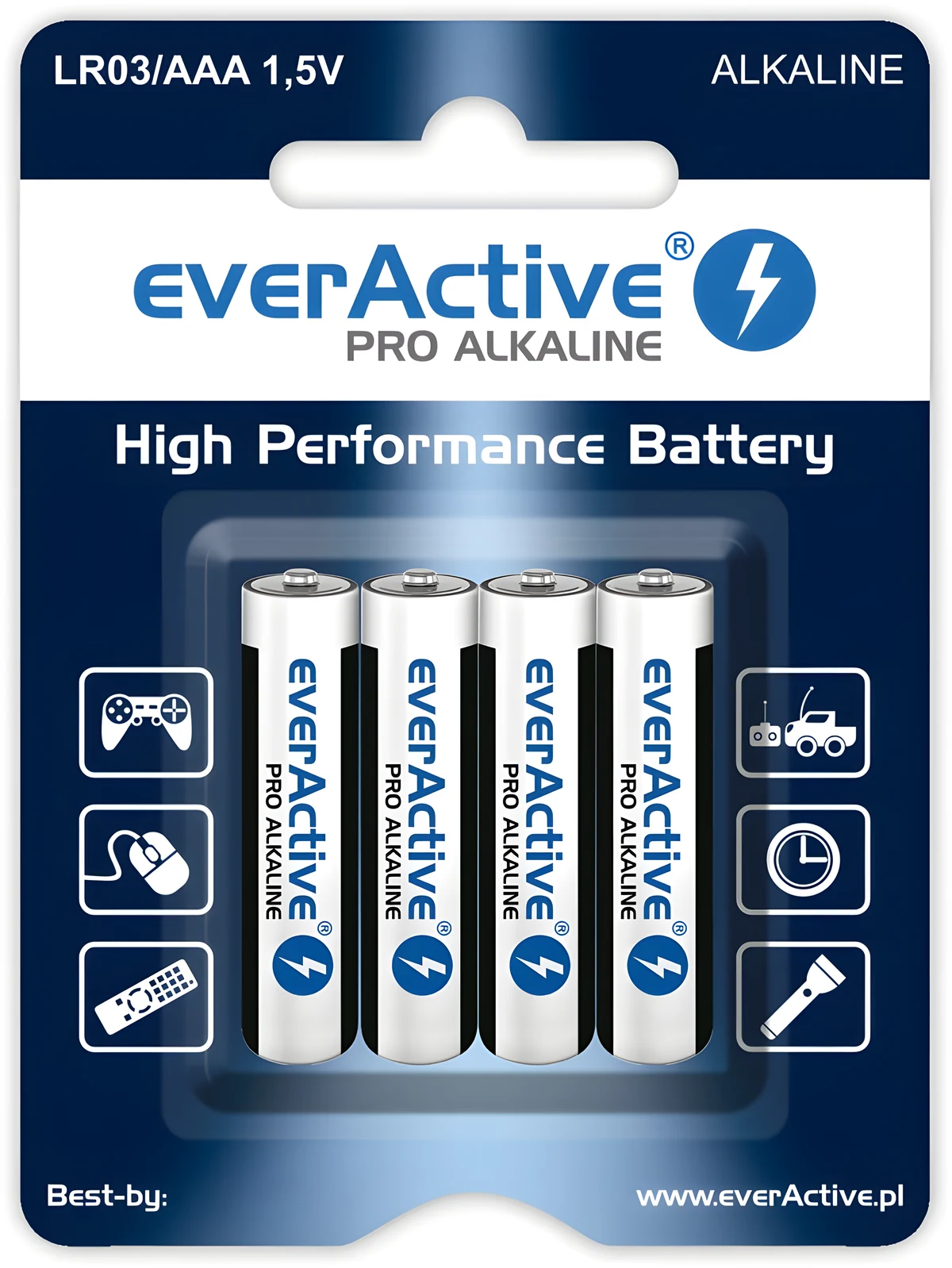 Zestaw baterii everActive LR64BLPA (x 4)