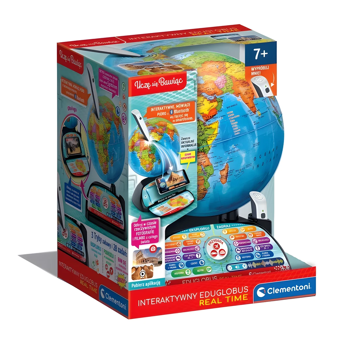 Zestaw Clementoni - Interaktywny Eduglobus Real Time