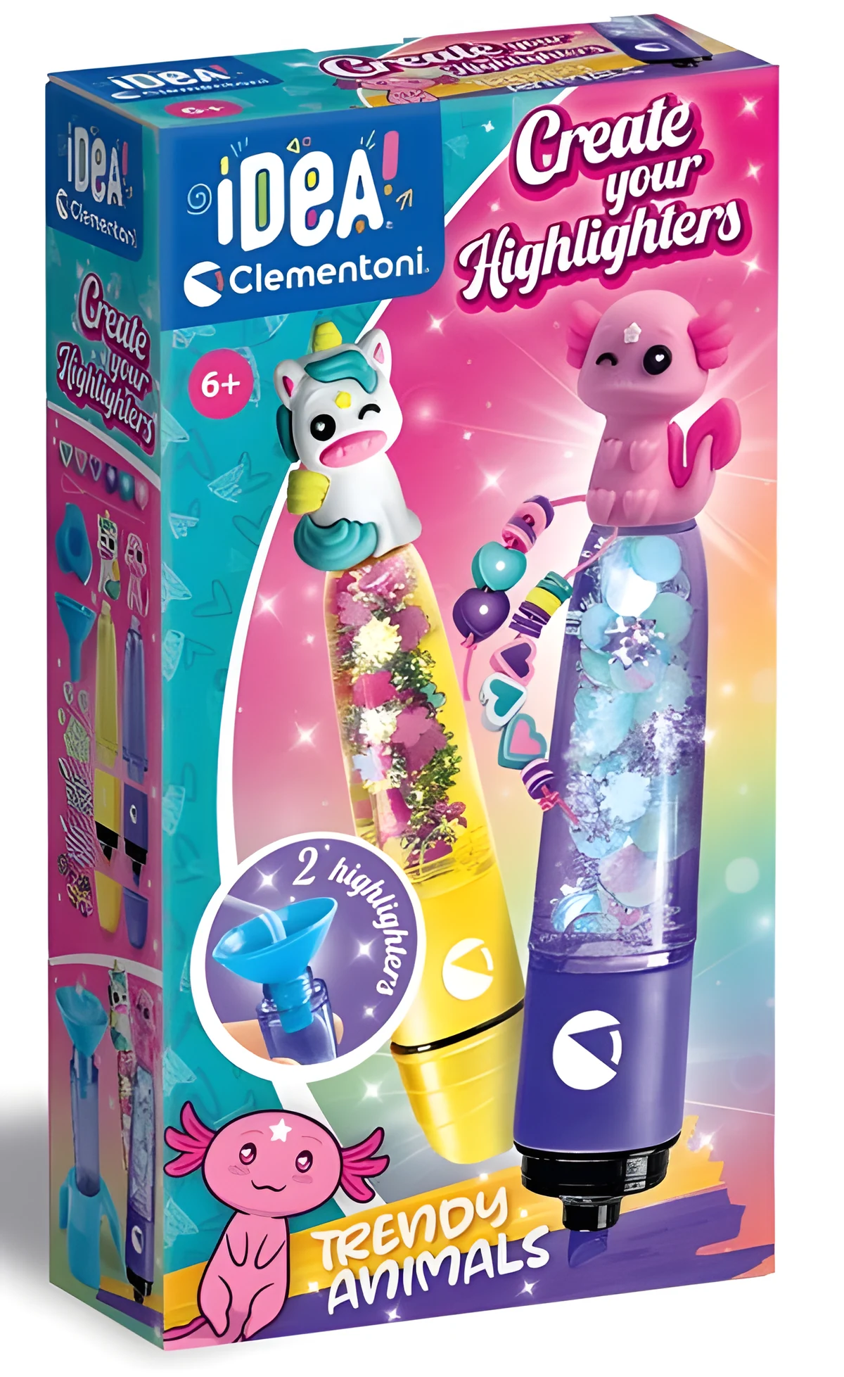Zestaw Clementoni - Mini fabryka markerów: Magiczne zwierzęta