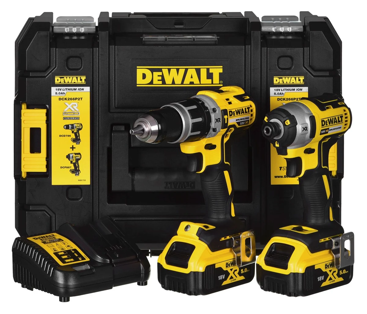 Zestaw Combo 18V DCD796+DCF887 2x5,0Ah