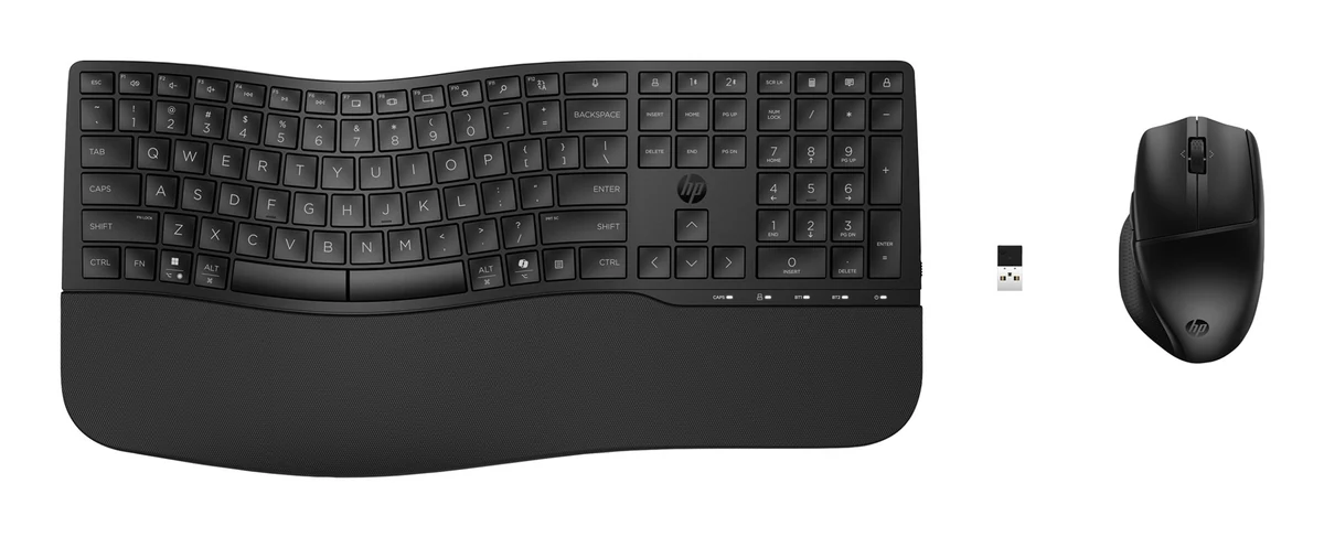Zestaw klawiatura + mysz HP 680 Comfort Dual-Mode Wireless/Bluetooth Keyboard and Mouse Combo bezprzewodowe czarne 8T6L6AA