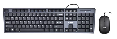 Zestaw klawiaturowy z myszą IBOX IKMS606, czarny