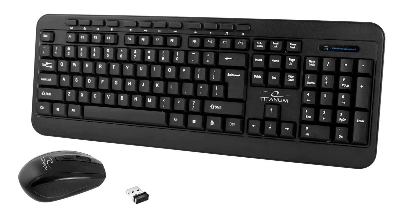 Zestaw klawiatura + mysz TITANUM MEMPHIS TK108 USB — zdjęcie 1 z 6