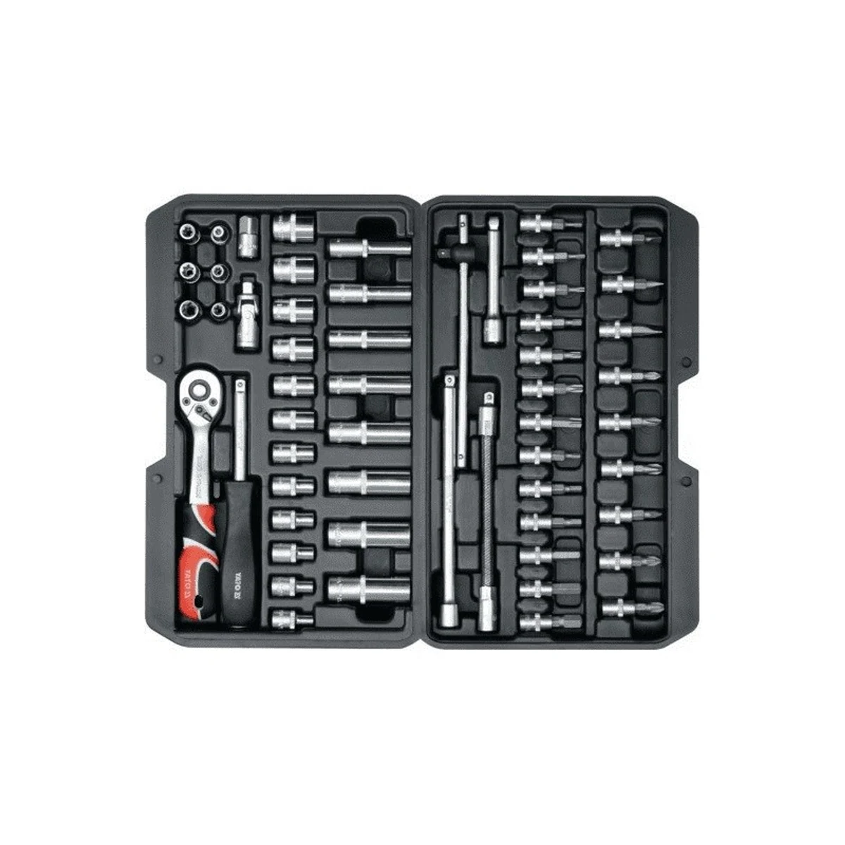Zestaw kluczy nasadowych YATO 56 elementów 1/4" 14501