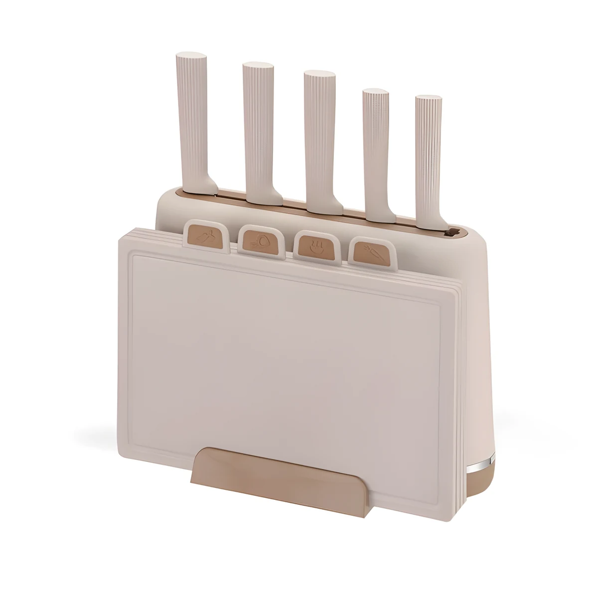 Zestaw noży + 4 desek MR-1412-BEIGE MAESTRO