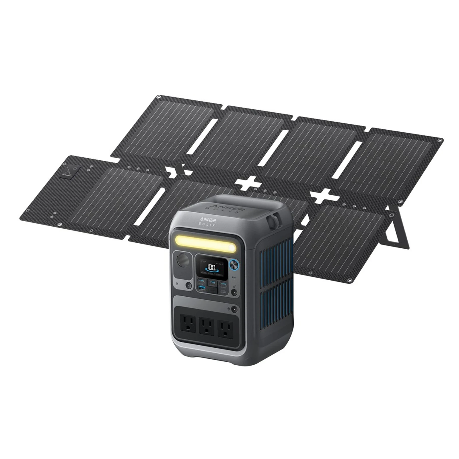 Przenośna stacja zasilania Anker Solix C300X 288Wh + Panel solarny PS60 60W