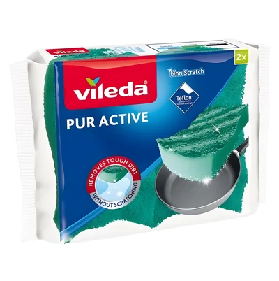 Zmywak kuchenny Vileda Pur Active 2 szt. Zielony