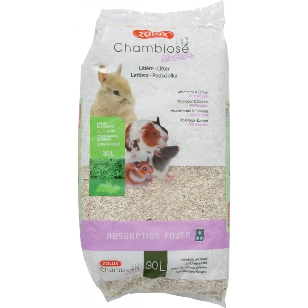 ZOLUX Chambiose Nature - Podściółka 30 l/ 3,5 kg